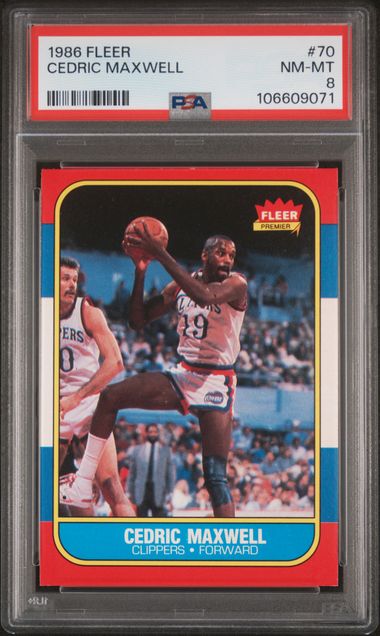 1986 Fleer Cedric Maxwell #70 Nm-Mt 8 front