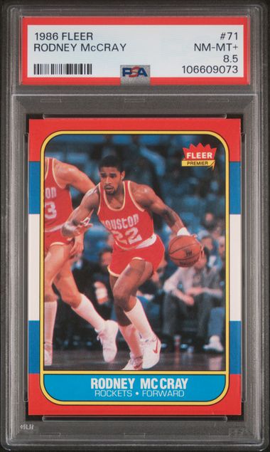 1986 Fleer Rodney Mccray #71 Nm-Mt+ 8.5 front