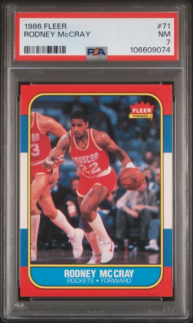 1986 Fleer Rodney Mccray #71 Nm 7 front