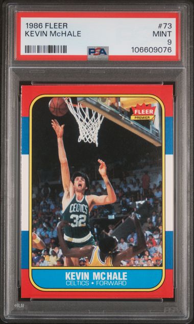 1986 Fleer Kevin Mchale #73 Mint 9 front