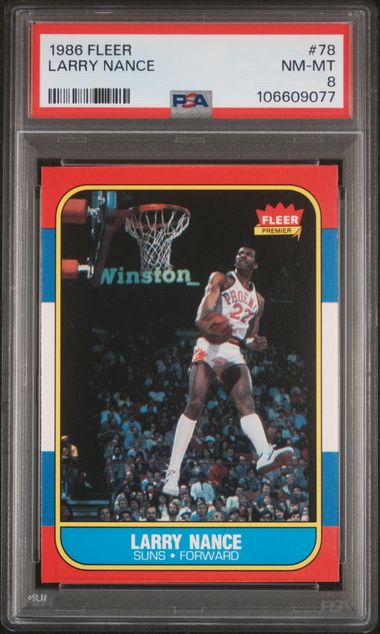 1986 Fleer Larry Nance #78 Nm-Mt 8 front