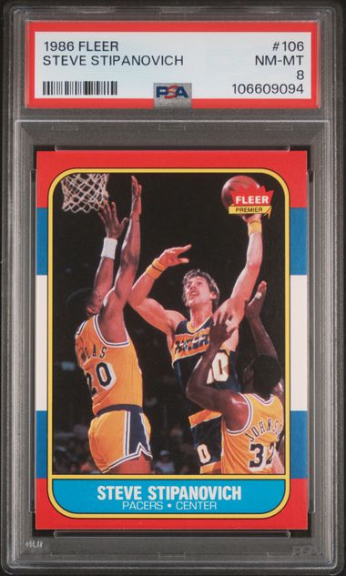 1986 Fleer Steve Stipanovich #106 Nm-Mt 8 front