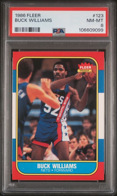 1986 Fleer Buck Williams #123 Nm-Mt 8 front