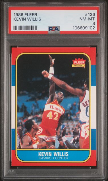 1986 Fleer Kevin Willis #126 Nm-Mt 8 front