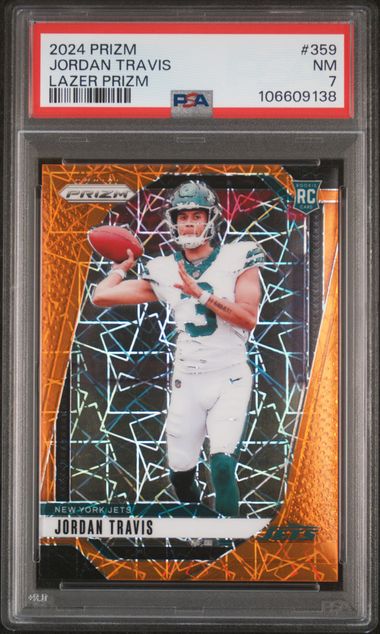2024 Panini Prizm Jordan Travis #359 (Lazer Prizm) Nm 7 front