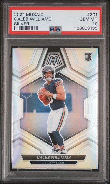 2024 Panini Mosaic Caleb Williams #301 (Silver) Gem Mt 10 front