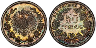 1902-F 50 Pfg J-15 MS66
