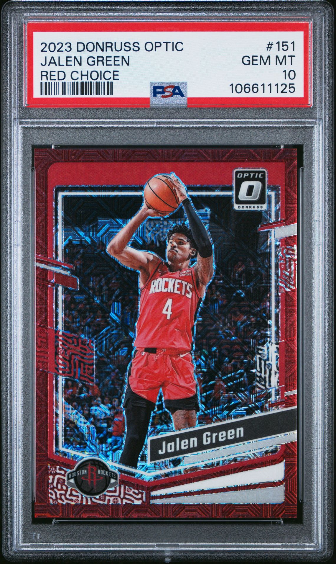 2023 Panini PANINI DONRUSS OPTIC RED CHOICE #151 Jalen Green front