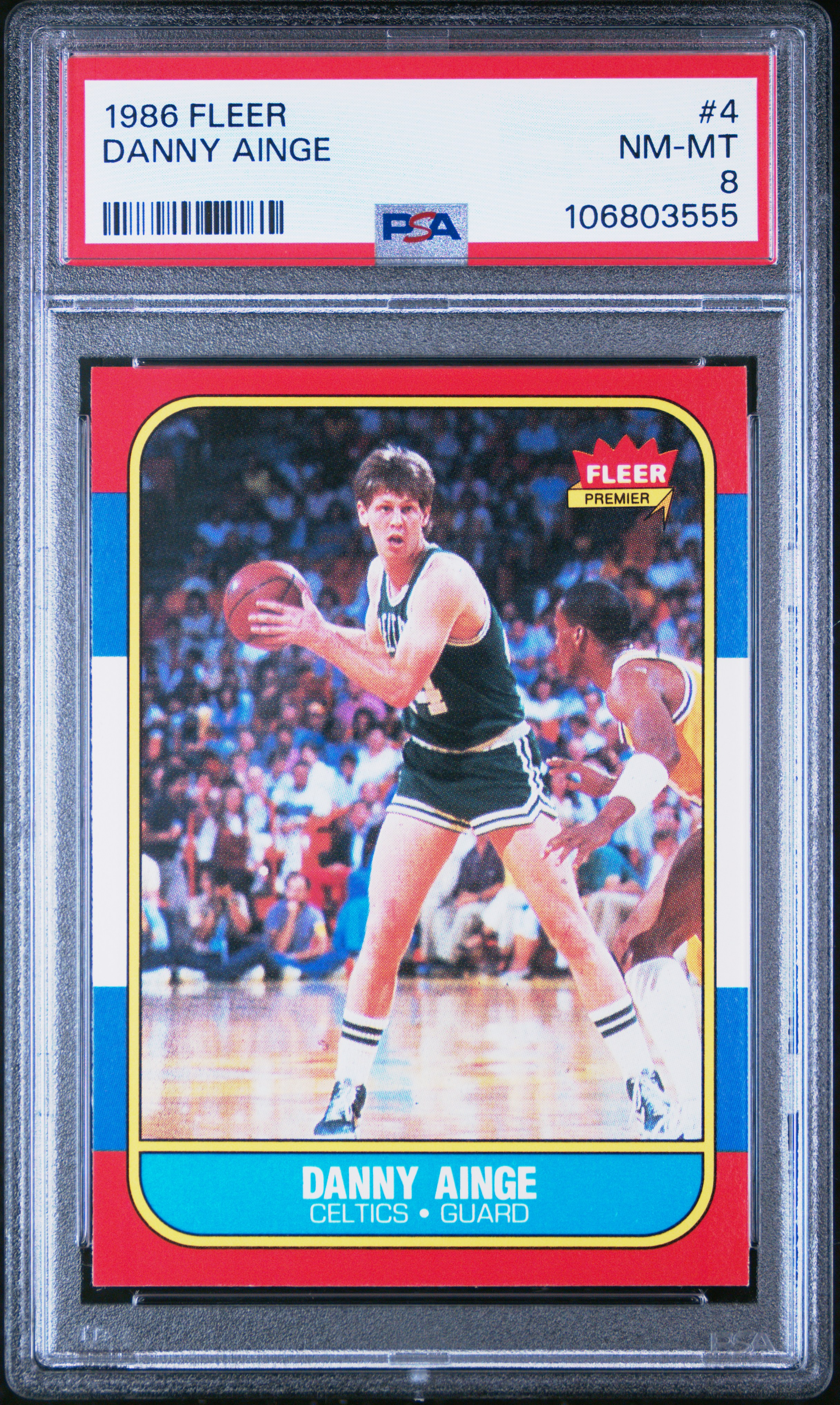 1986 Fleer Danny Ainge #4 Nm-Mt 8 front