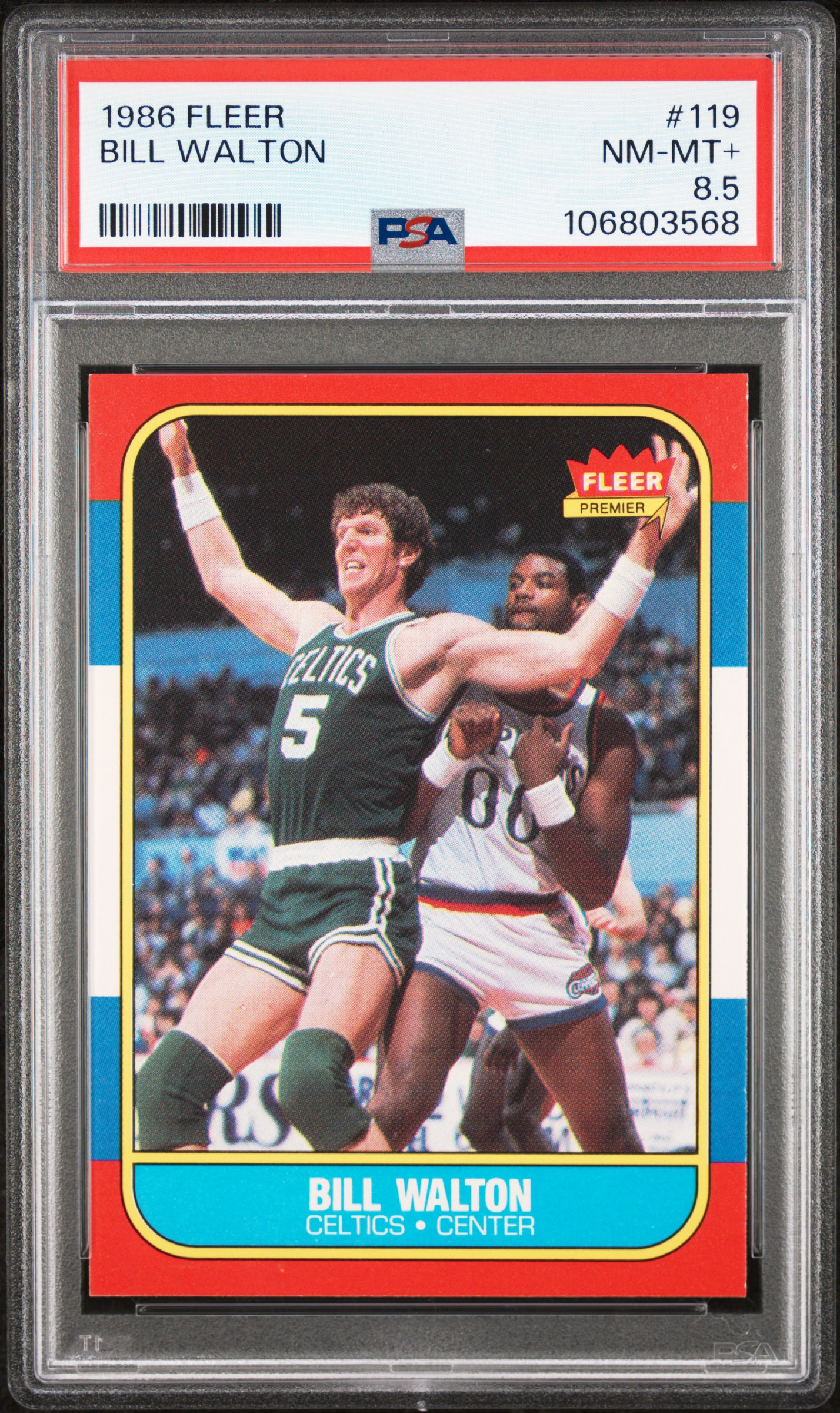 1986 Fleer Bill Walton #119 Nm-Mt+ 8.5 front