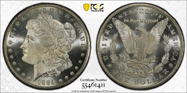 1884-CC $1 MS66+ PL