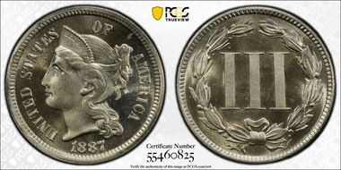 1887/(6) 3CN PR67+ 