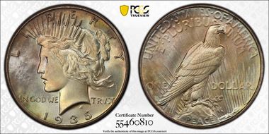 1935 $1 MS66+