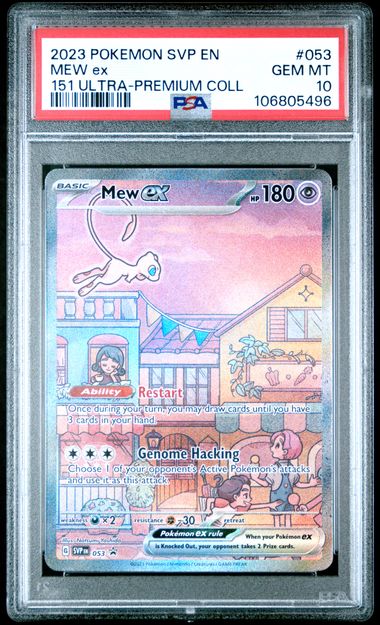 2023 Pokemon POKEMON SVP EN-SV BLACK STAR PROMO 151 ULTRA-PREMIUM COLL #053 Mew Ex front