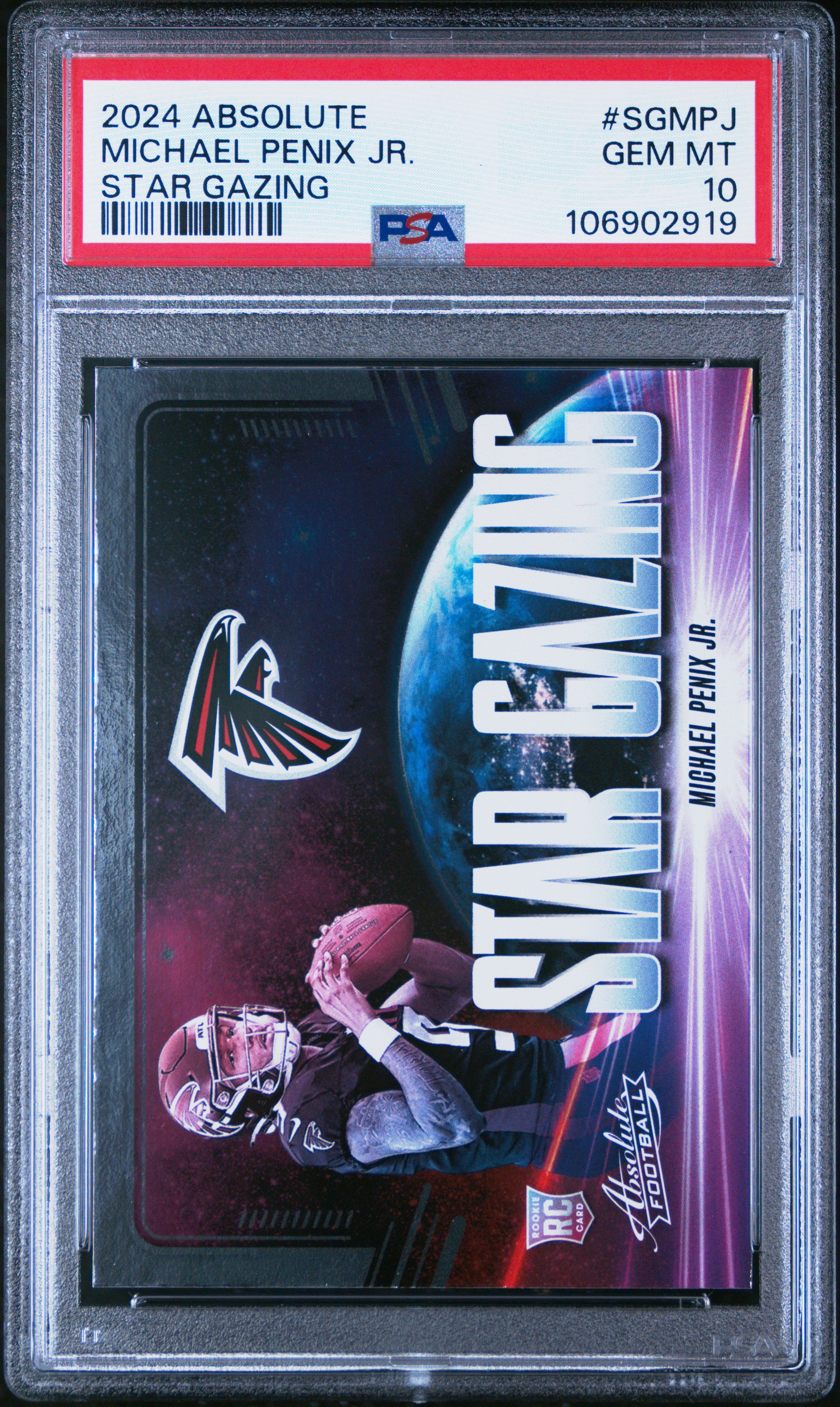 2024 Panini Absolute Star Gazing Michael Penix Jr. #Sgmpj Gem Mt 10 front