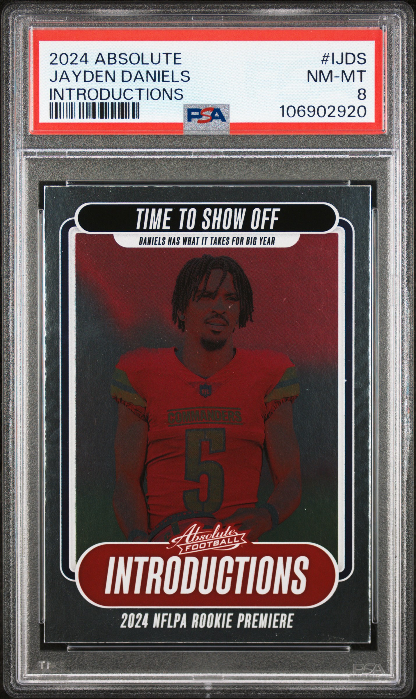 2024 Panini Absolute Introductions Jayden Daniels #Ijds Nm-Mt 8 front