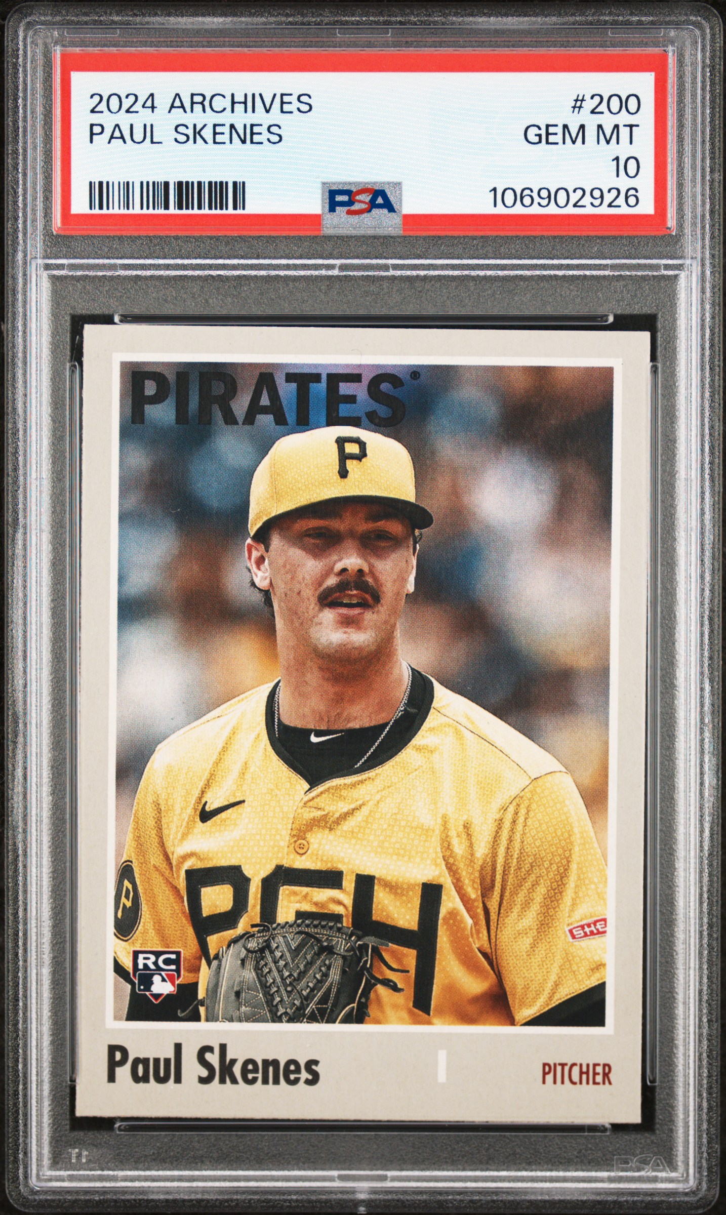 2024 Topps Archives Paul Skenes #200 Gem Mt 10 front