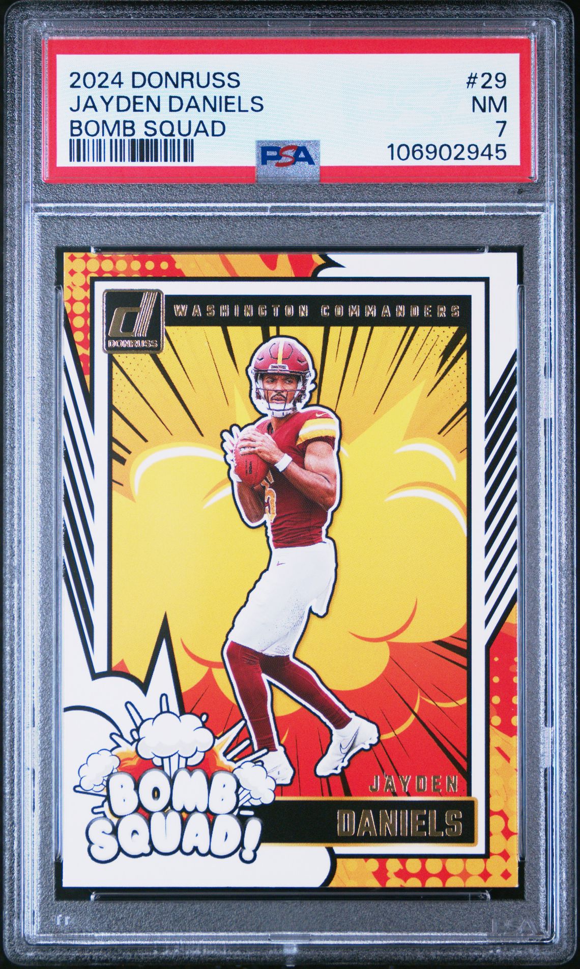 2024 Panini Donruss Bomb Squad Jayden Daniels #29 Nm 7 front