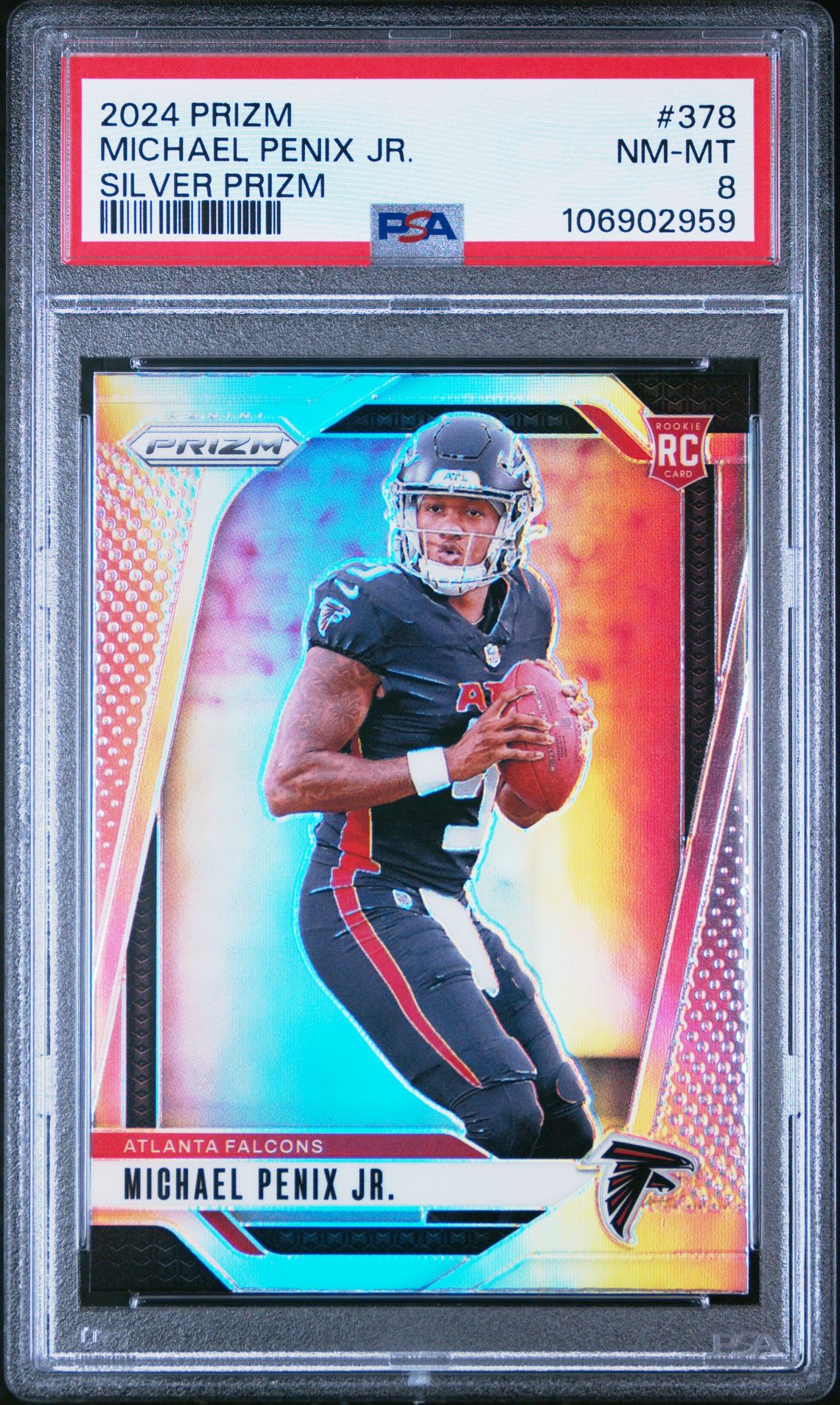 2024 Panini Prizm Michael Penix Jr. #378 (Silver Prizm) Nm-Mt 8 front