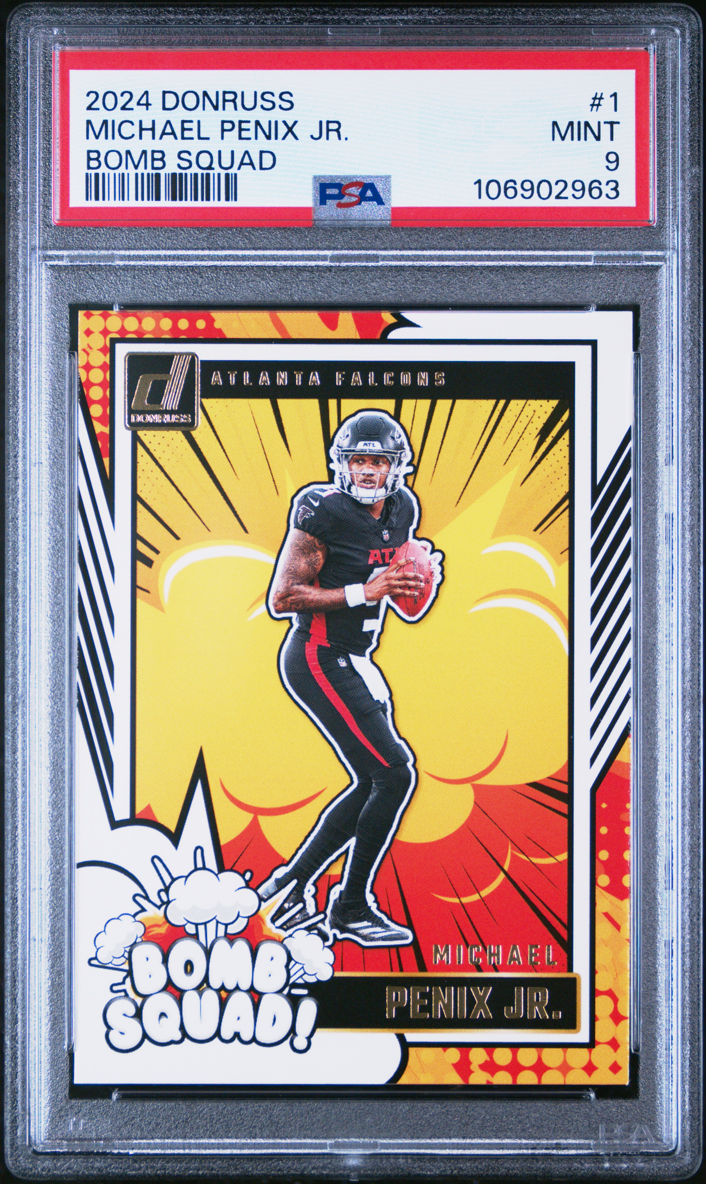 2024 Panini Donruss Bomb Squad Michael Penix Jr. #1 Mint 9 front