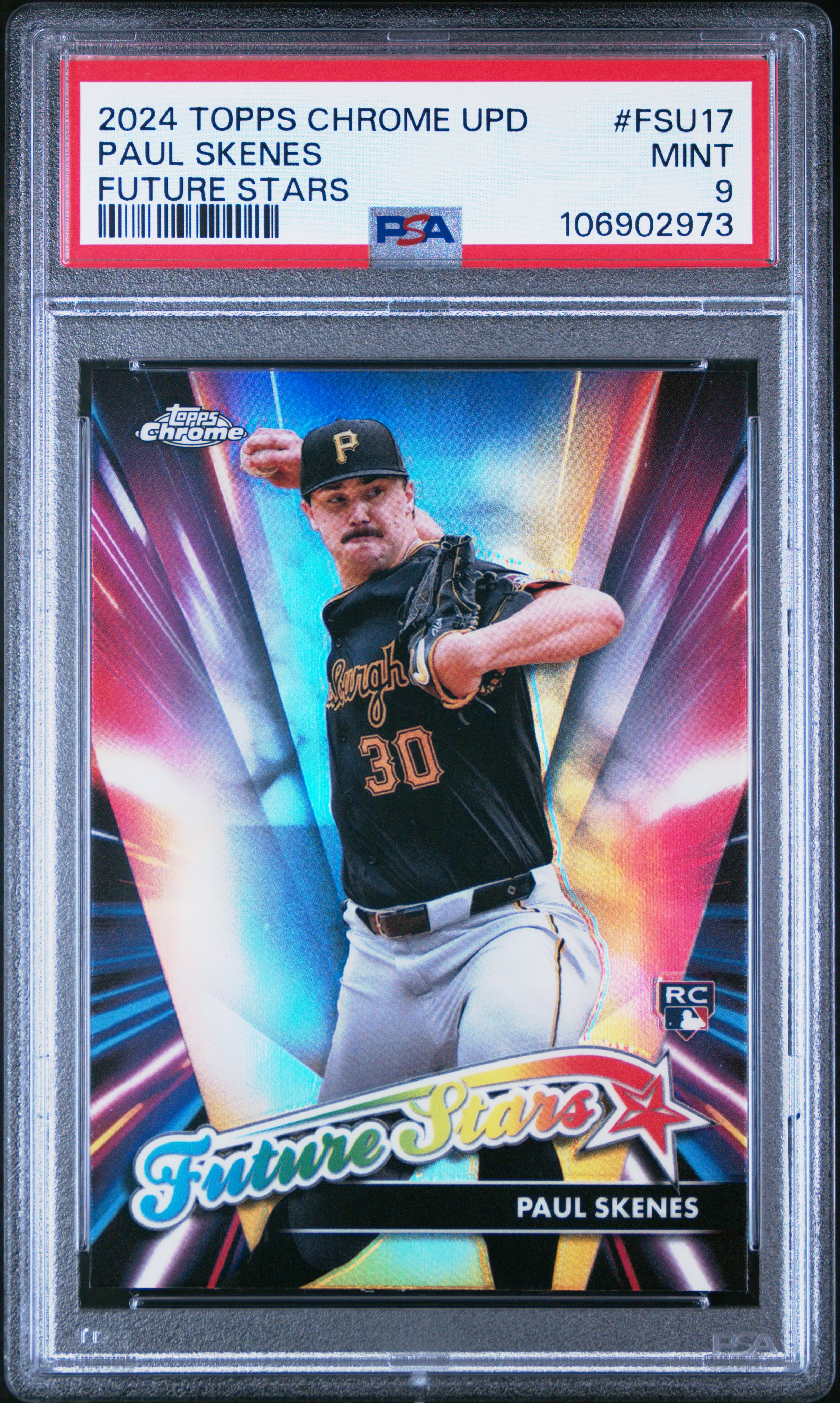 2024 Topps Chrome Update Future Stars Paul Skenes #Fsu17 Mint 9 front