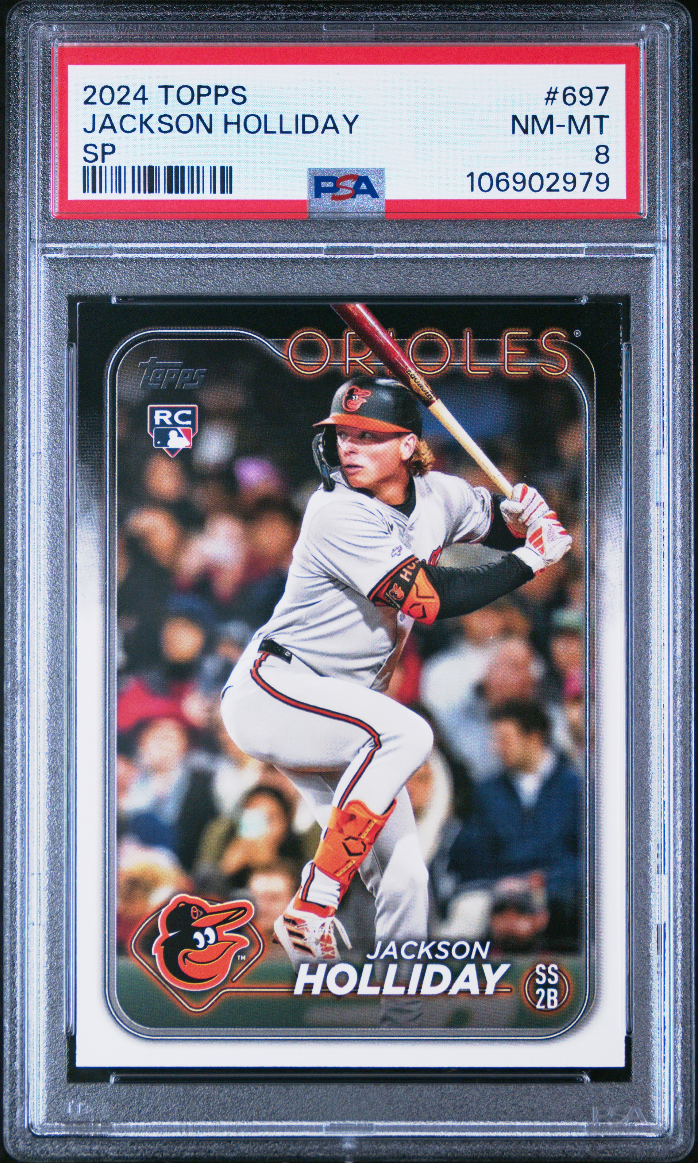 2024 Topps Jackson Holliday #697 (Sp) Nm-Mt 8 front