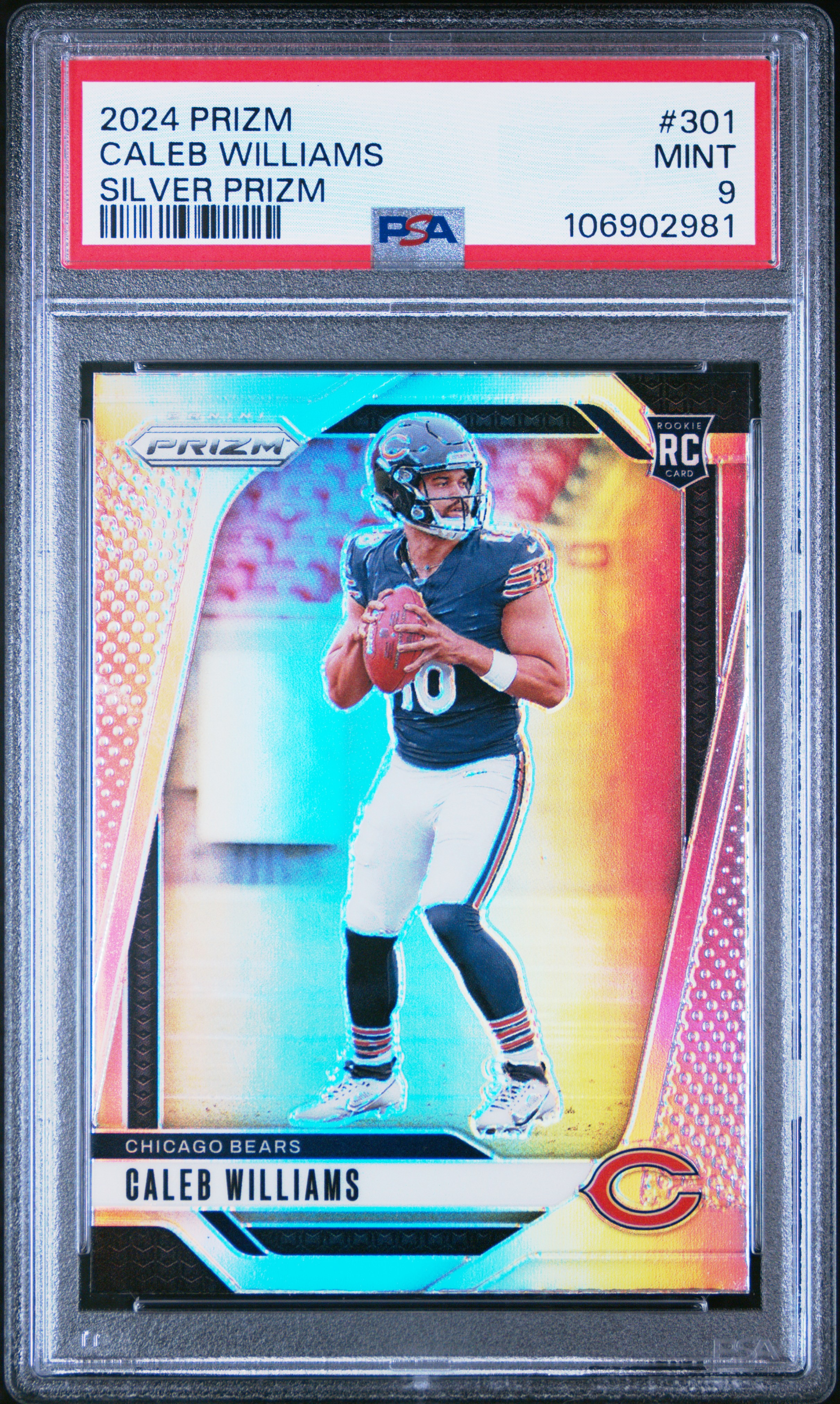 2024 Panini Prizm Caleb Williams #301 (Silver Prizm) Mint 9 front