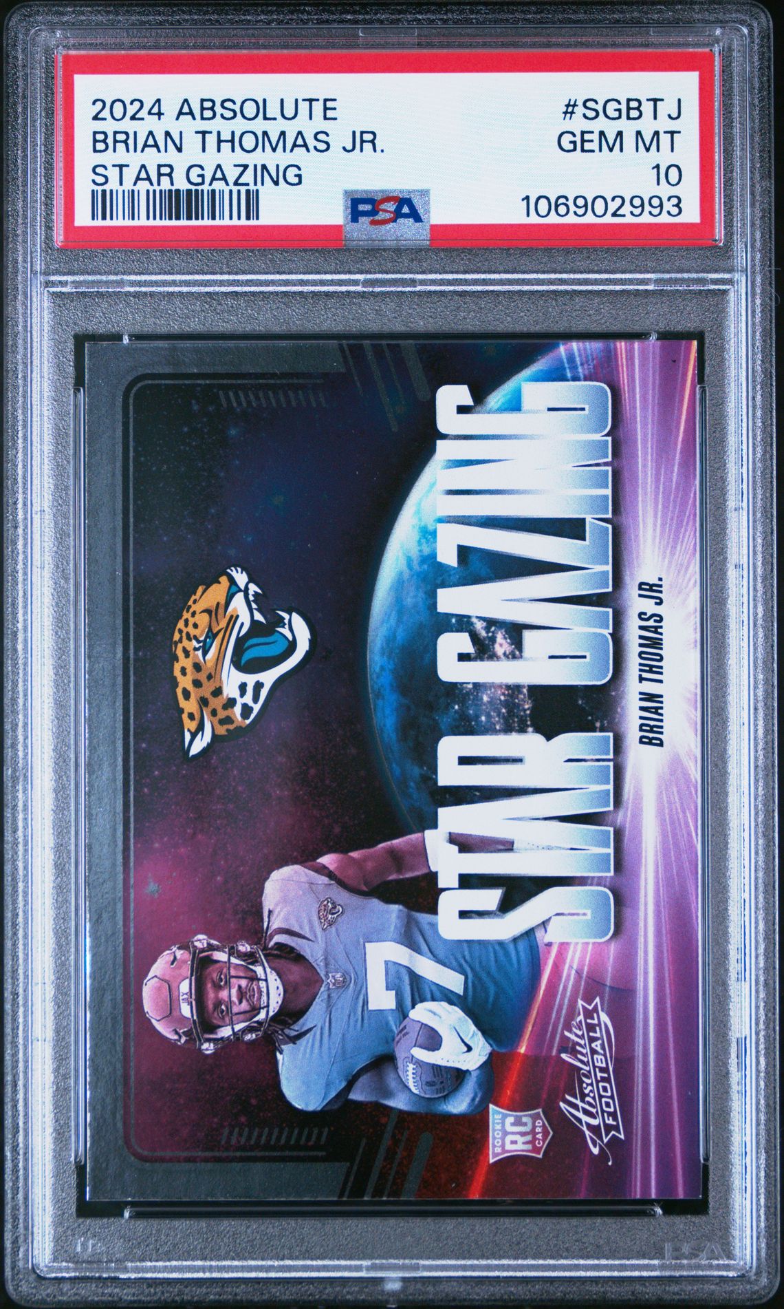 2024 Panini Absolute Star Gazing Brian Thomas Jr. #Sgbtj Gem Mt 10 front