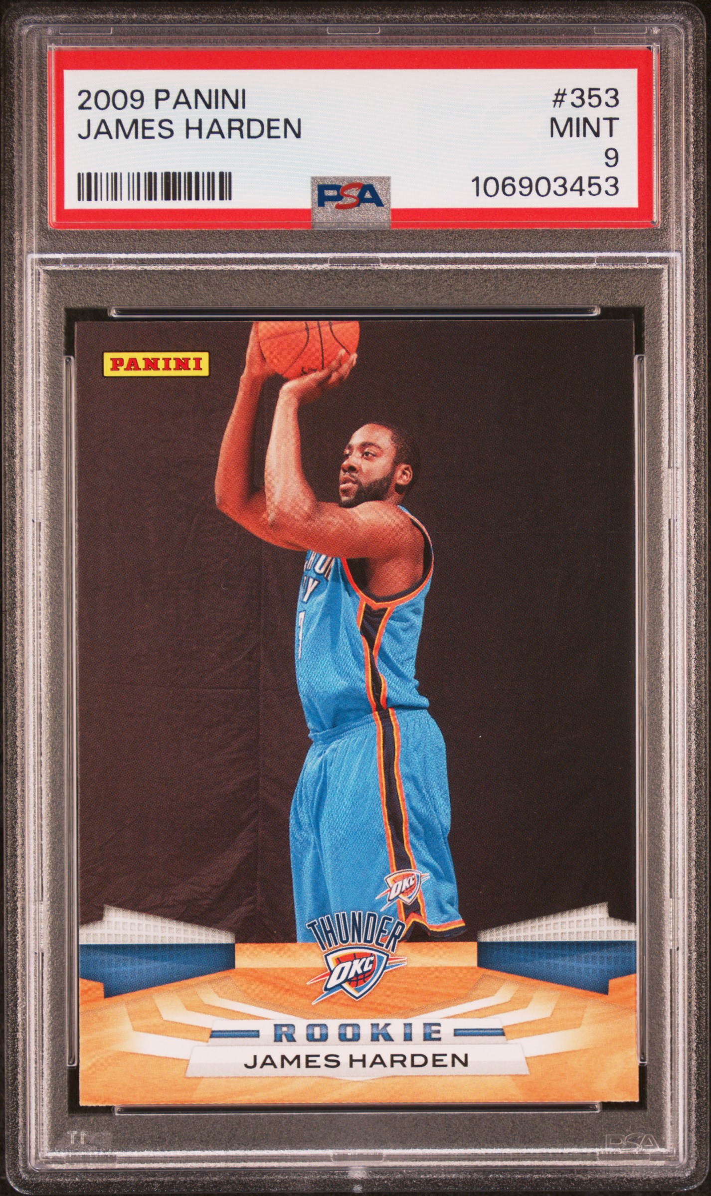 2009 Panini James Harden #353 Mint 9 front