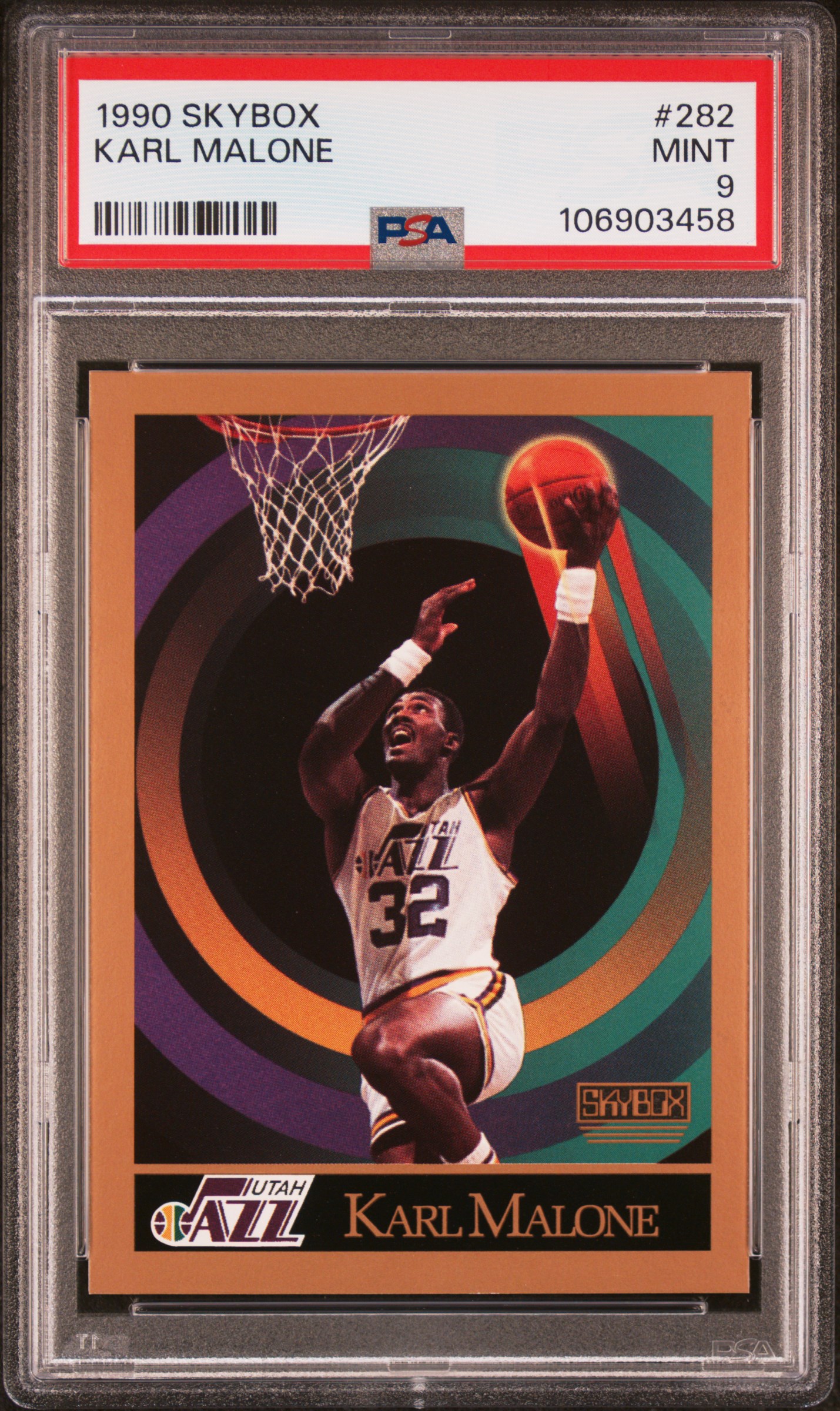 1990 Skybox Karl Malone #282 Mint 9 front