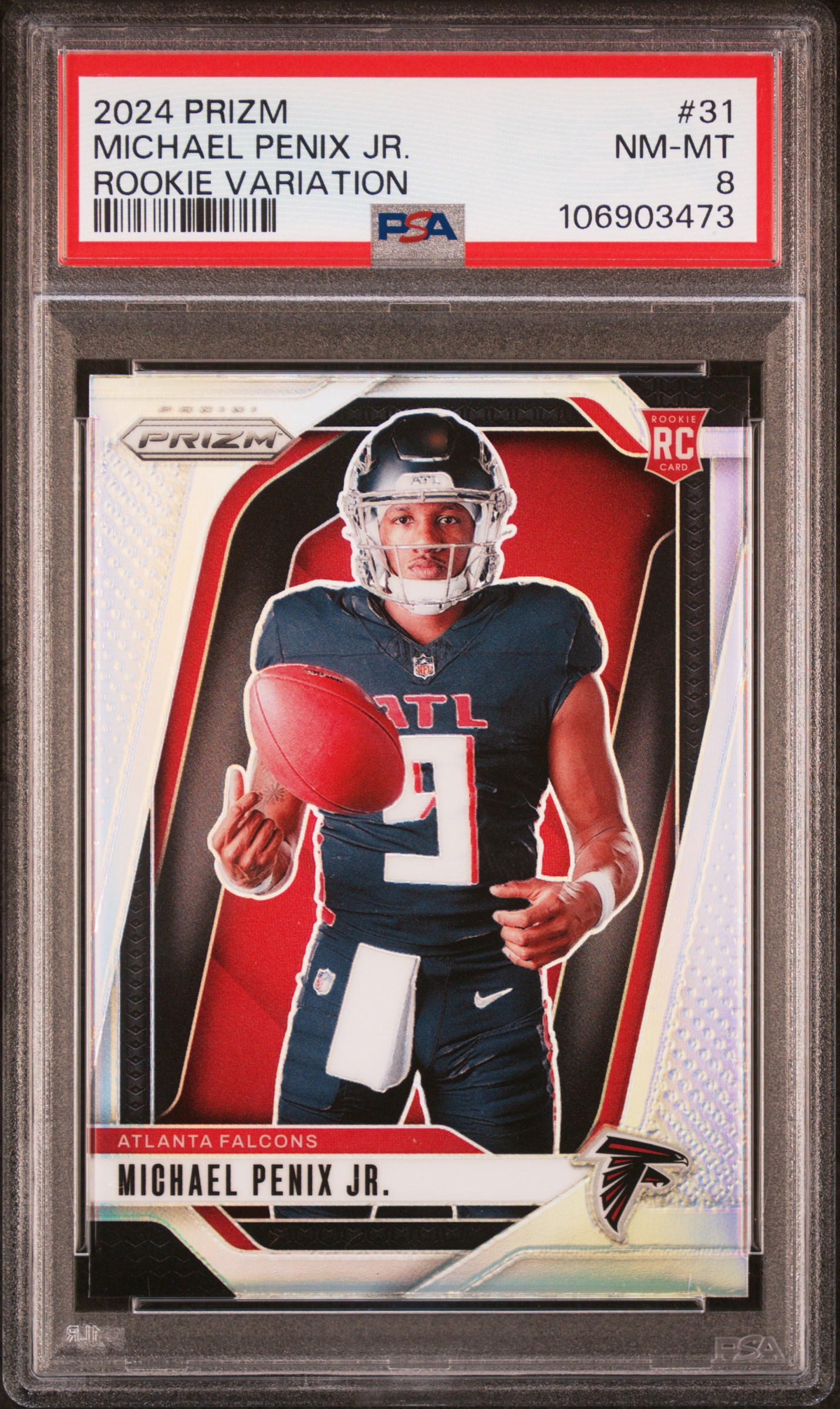 2024 Panini Prizm Rookie Variation Michael Penix Jr. #31 Nm-Mt 8 back