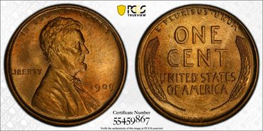 1909 VDB 1C MS66RD