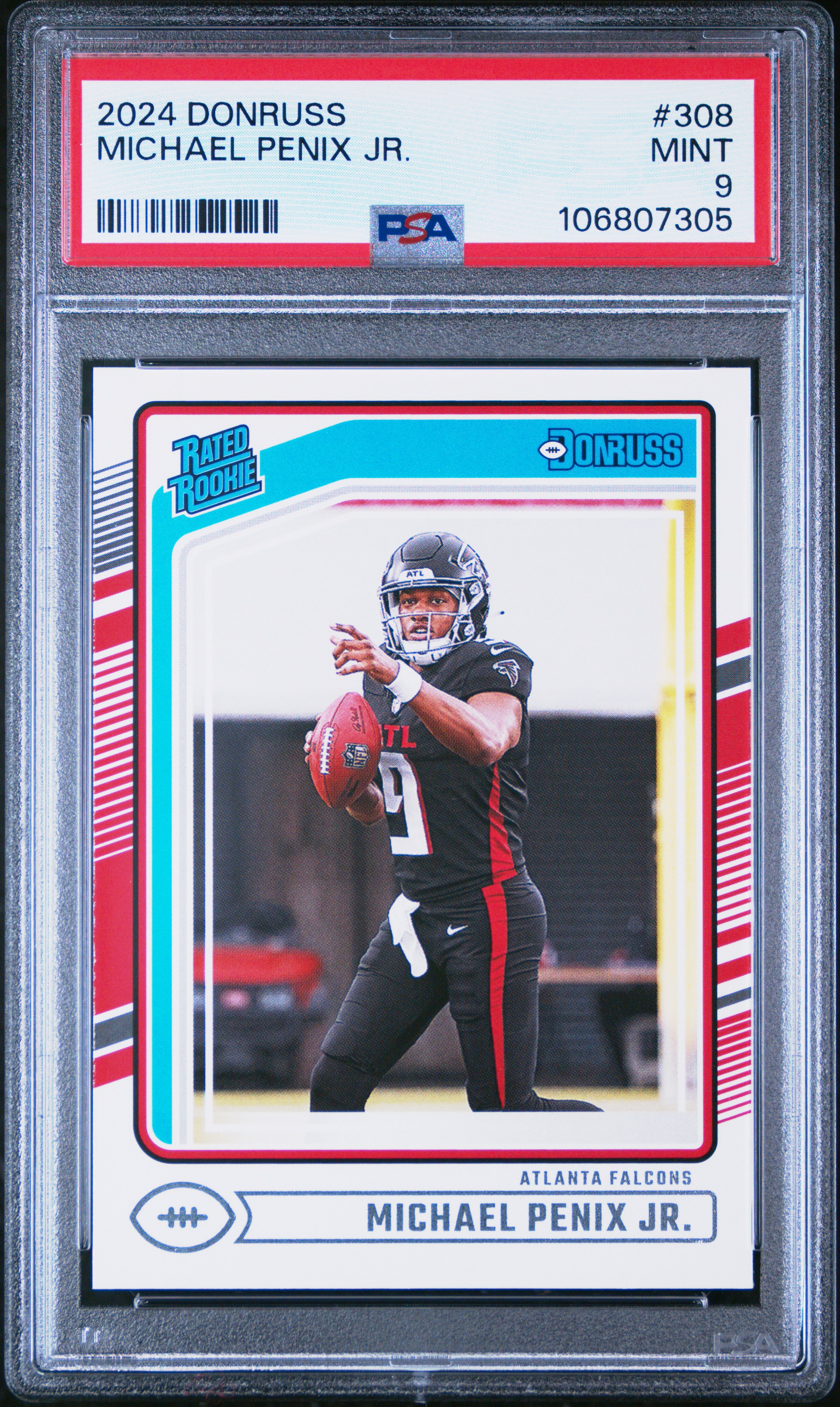 2024 Panini Donruss Michael Penix Jr. #308 Mint 9 front