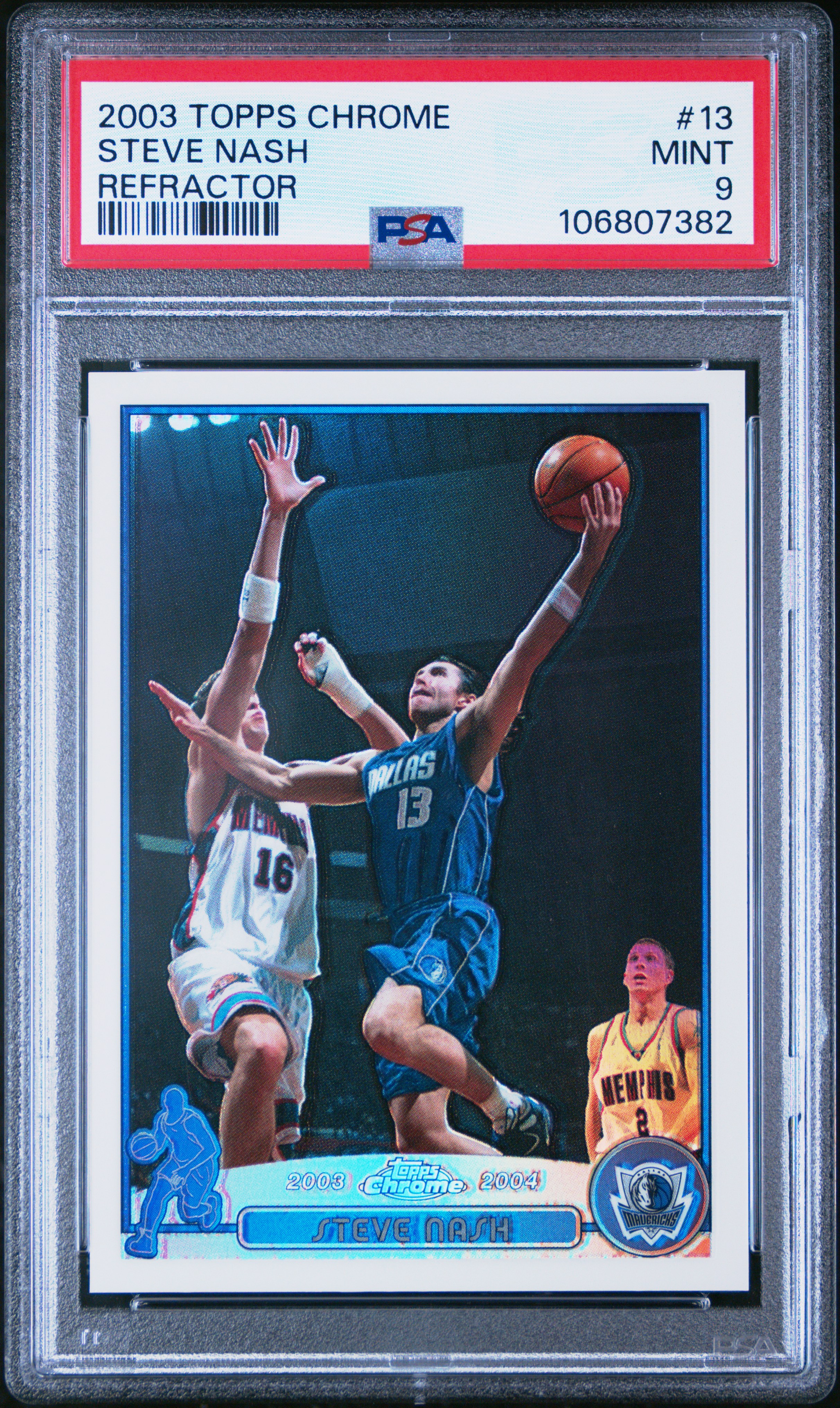 2003 Topps Chrome Steve Nash #13 (Refractor) Mint 9 front