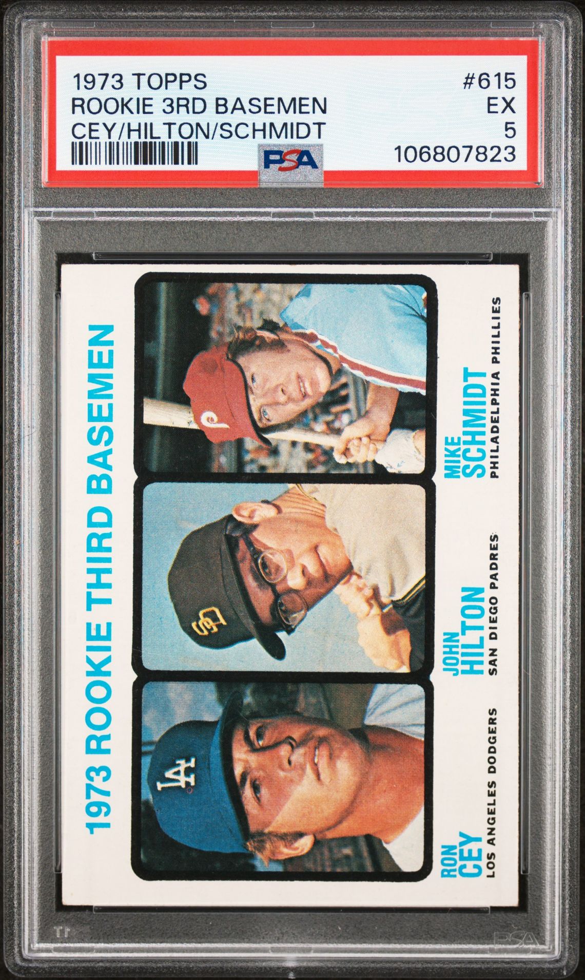 1973 Topps TOPPS CEY/HILTON/SCHMIDT #615 Rookie 3rd Basemen front
