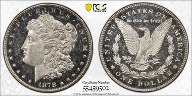 1878 7/8TF $1 Strong MS64DMPL