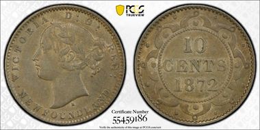 1872-H 10C AU53