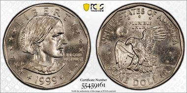 1999-D SBA$1 AU58