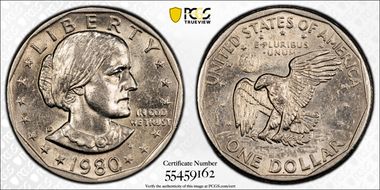 1980-D SBA$1 AU58
