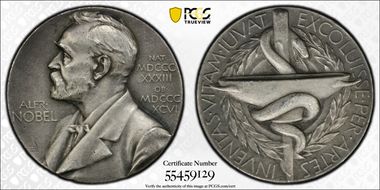 (1978)D10  Medal Alfred Nobel Medicine Ag Nominating Committee SP61