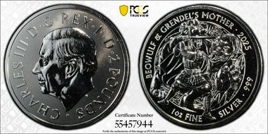 2025 £2 Beowulf & Grendel's Mother MS69
