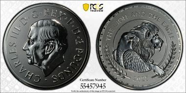 2025 £2 Lion and The Eagle Ag MS69