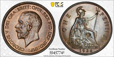 1936 1D S-4055 MS65BN