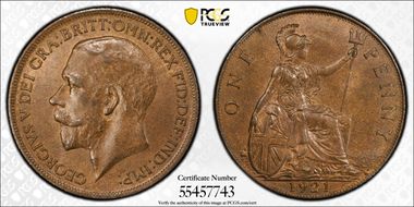 1921 1D S-4051 MS64BN