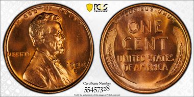 1938-S 1C MS68RD