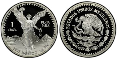 1993-Mo Onza Libertad Ag PR69DCAM