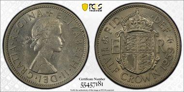 1959 1/2 Cr S-4145 MS62