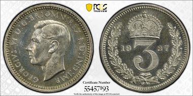 1937 3D Mdy S-4088 Crowned 3 PL65