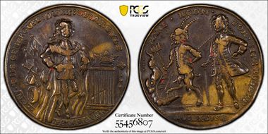 (No Date) AE Medal Admiral Vernon, A-C NLa 1-A Argyle/Walpole XF40