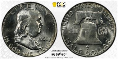 1962-D 50C MS64FBL